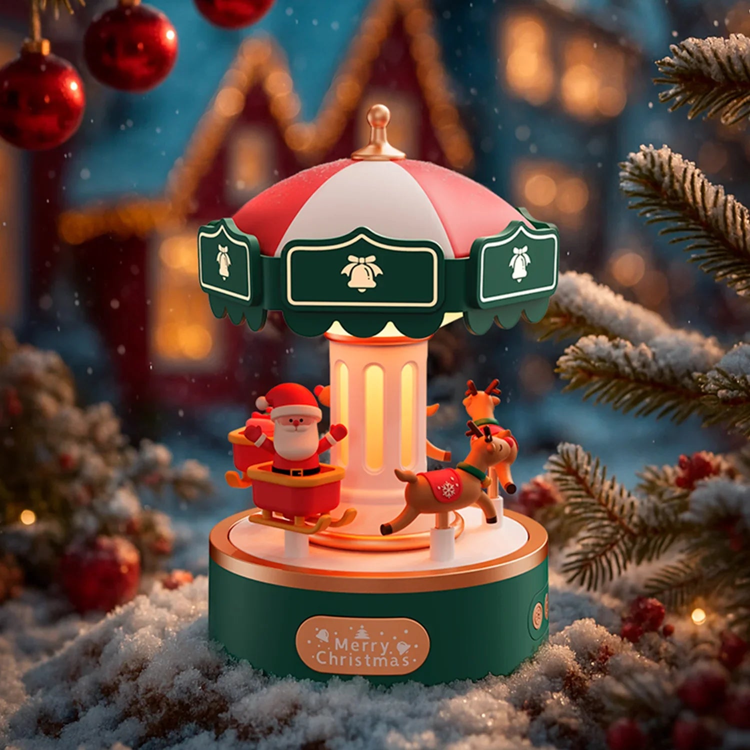 Christmas Carousel Music Boxes